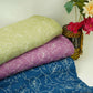 Lavender thread embroidery Pure Linen Fabric SN-31239