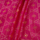 Pink Mukesh Work with Jacquard Dupion Silk Tissue Fabric YHF-32824
