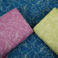 Lavender thread embroidery Pure Linen Fabric SN-31239