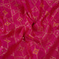 Pink Mukesh Work with Jacquard Dupion Silk Tissue Fabric YHF-32824
