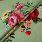 Mint floral print Silk Satin Fabric NVC-31580