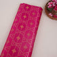 Pink Mukesh Work with Jacquard Dupion Silk Tissue Fabric YHF-32824