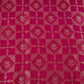 Pink Floral Jaal Dupion Silk Tissue Fabric YHF-32827