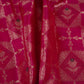 Pink Floral Jaal Dupion Silk Tissue Fabric YHF-32827