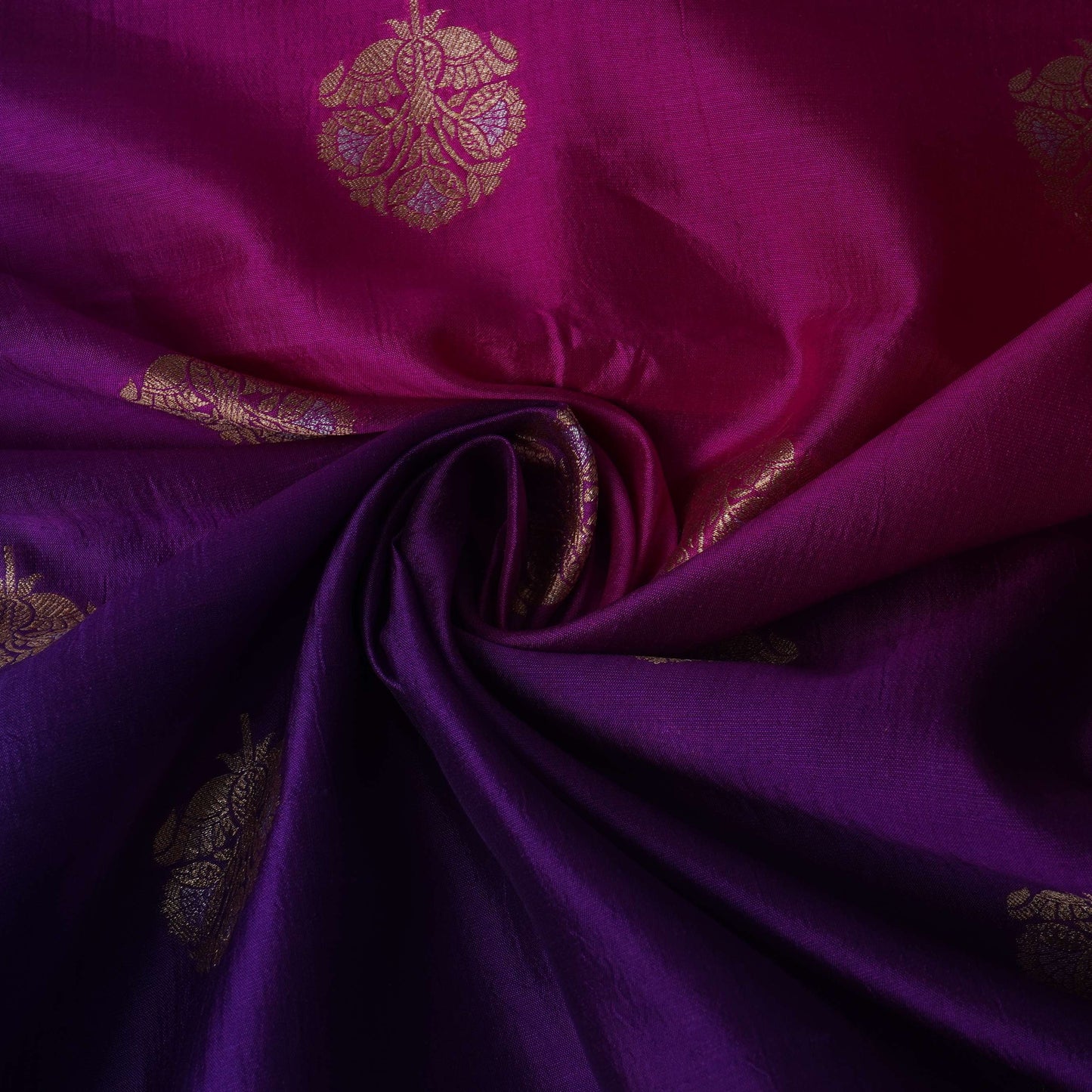 Magenta 4D Boota Dupion Silk Fabric YHF-32848