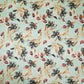 Mint Green floral print Silk Satin Fabric NVC-31561
