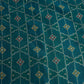 Teal Green Mukesh Work with Jacquard Dupion Silk Tissue Fabric YHF-32823