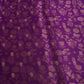 Purple Floral Zari Boota Dupion Silk Tissue Fabric YHF-32853