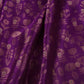 Purple Floral Zari Boota Dupion Silk Tissue Fabric YHF-32853