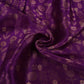 Purple Floral Zari Boota Dupion Silk Tissue Fabric YHF-32853