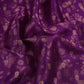 Purple Floral Zari Boota Dupion Silk Tissue Fabric YHF-32853