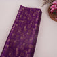 Purple Floral Zari Boota Dupion Silk Tissue Fabric YHF-32853