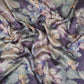 Greyish Purple floral print Silk Satin Fabric NVC-31573
