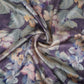 Greyish Purple floral print Silk Satin Fabric NVC-31573