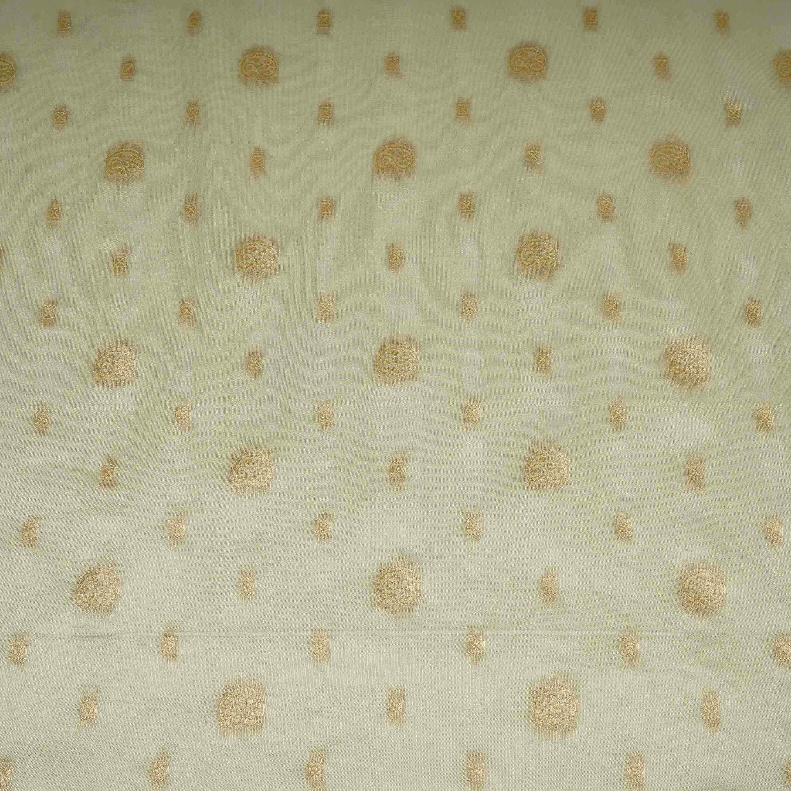Golden Buti Kanjivaran Silk Fabric MTI-31227 - TradeUNO