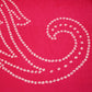 Magenta Paisley Bandhani Print Crepe Fabric