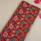 Red & Maroon Floral Print Cotton Fabric PB-29738