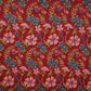 Red & Maroon Floral Print Cotton Fabric PB-29738
