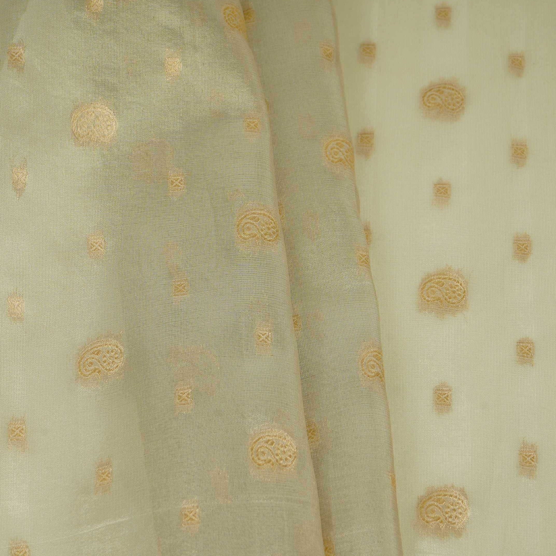 Golden Buti Kanjivaran Silk Fabric MTI-31227 - TradeUNO