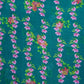 Bottle Green Floral Print Natural Crepe Fabric 