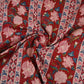Red & Maroon Kalamkari Print Cotton Fabric PB-29739