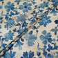 Ivory floral print Silk Satin Fabric NVC-31562