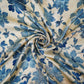 Ivory floral print Silk Satin Fabric NVC-31562