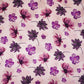 Off White floral print Silk Satin Fabric NVC-31568
