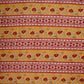 Yellow with Maroon Ajrakh Print Cotton Fabric PB-29726