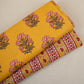 Yellow with Maroon Ajrakh Print Cotton Fabric PB-29726