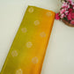 Lime Green 4D Boota Dupion Silk Fabric YHF-32849