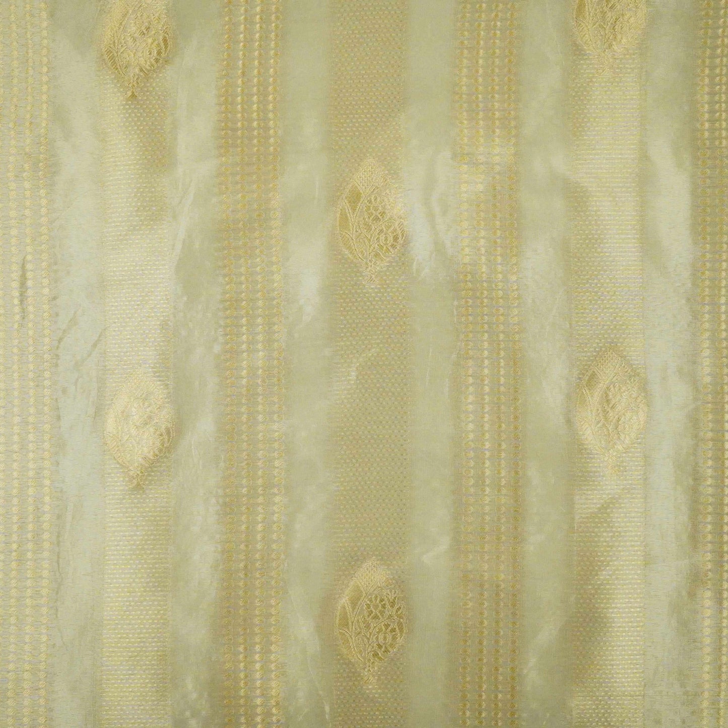 Golden Buti Kanchipuram Silk Fabric MTI-31226