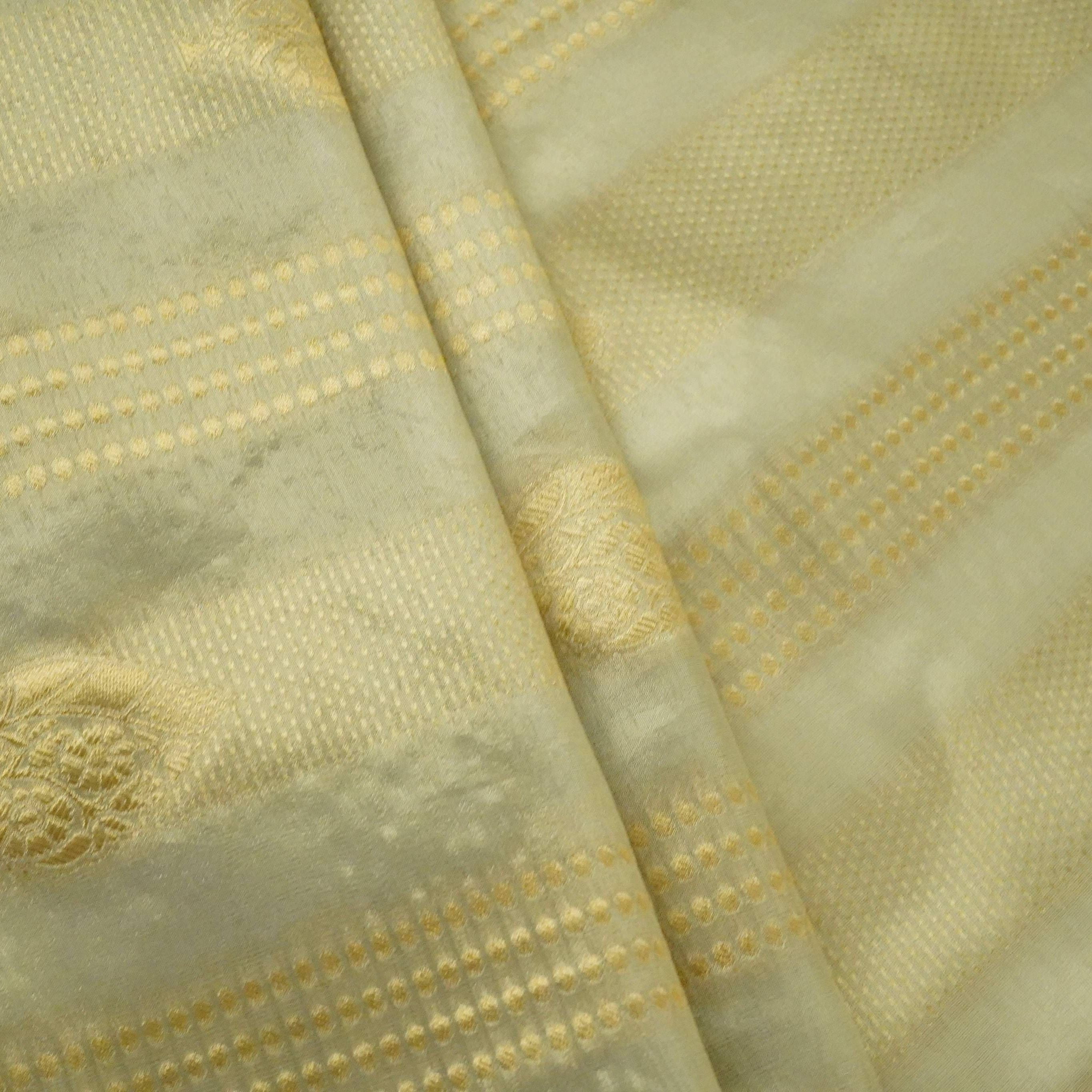 Golden Buti Kanchipuram Silk Fabric MTI-31226 - TradeUNO
