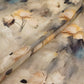 Silver Ivory Abstract print Silk Satin Fabric NVC-31565
