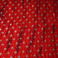 Red Shibori Bandhani Dupion Silk Fabric YHF-32845