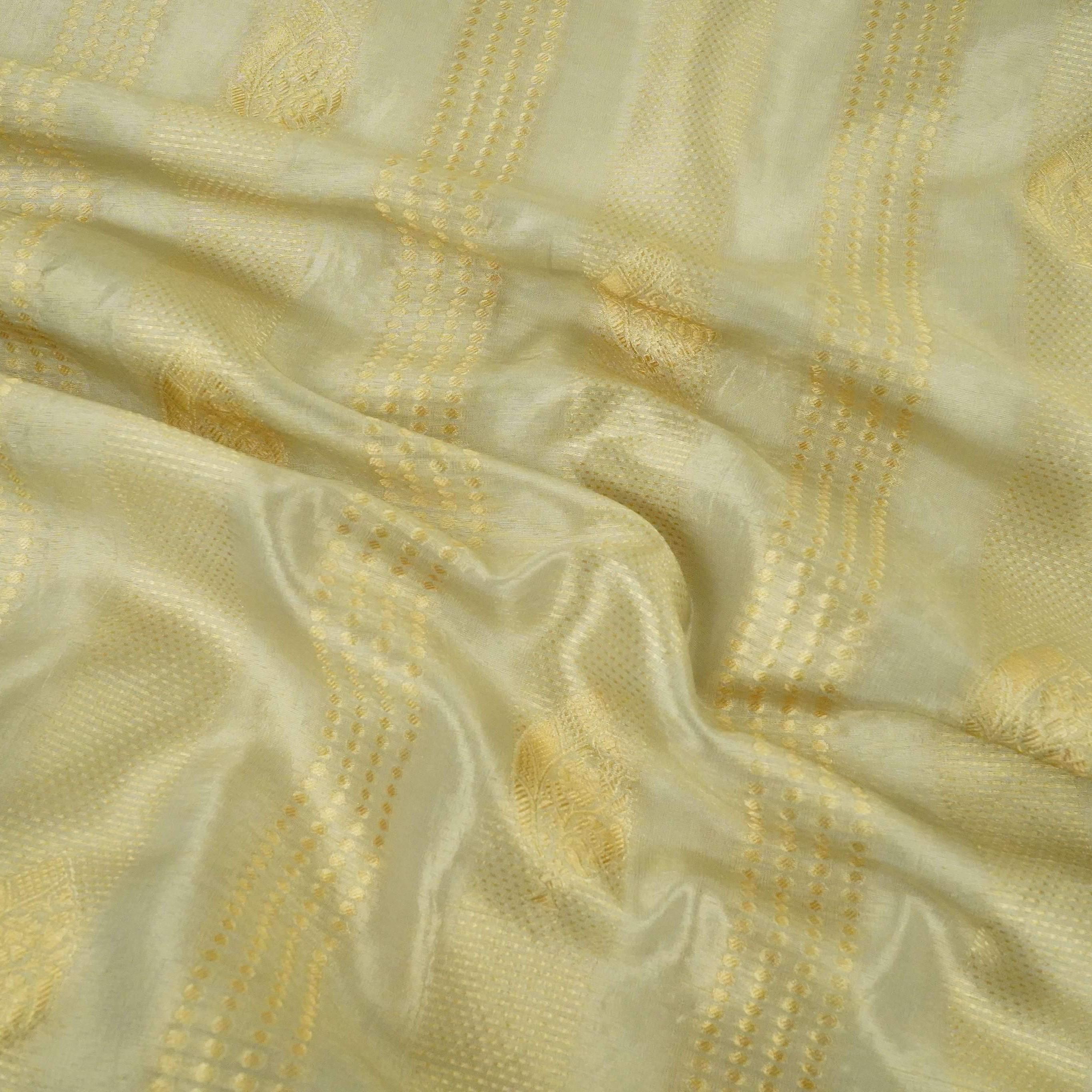 Golden Buti Kanchipuram Silk Fabric MTI-31226 - TradeUNO