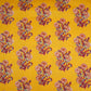 Mustard Yellow Floral Block Print Cotton Fabric PB-29721