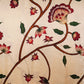 Cream floral print Silk Satin Fabric NVC-31578
