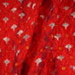 Red Shibori Bandhani Dupion Silk Fabric YHF-32845