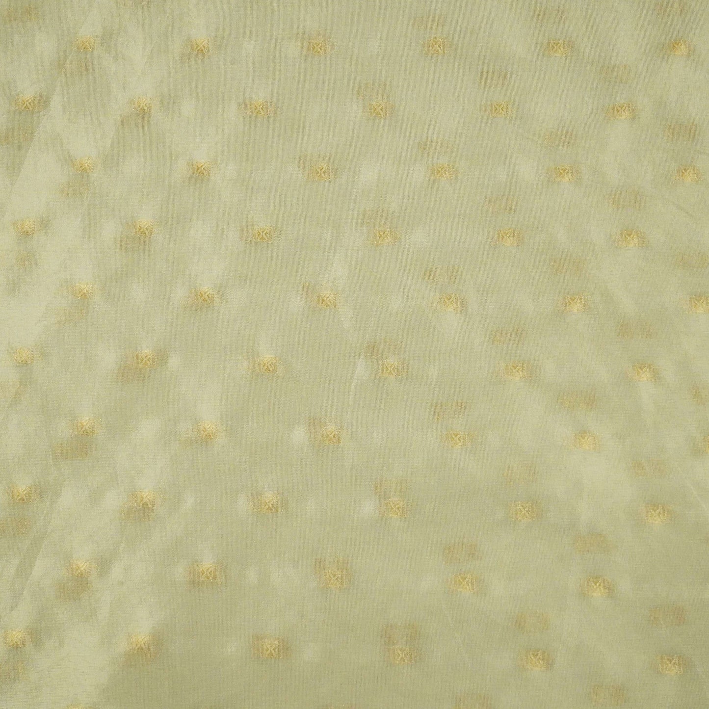 Golden Buti Kanjivaran Silk Fabric MTI-31223