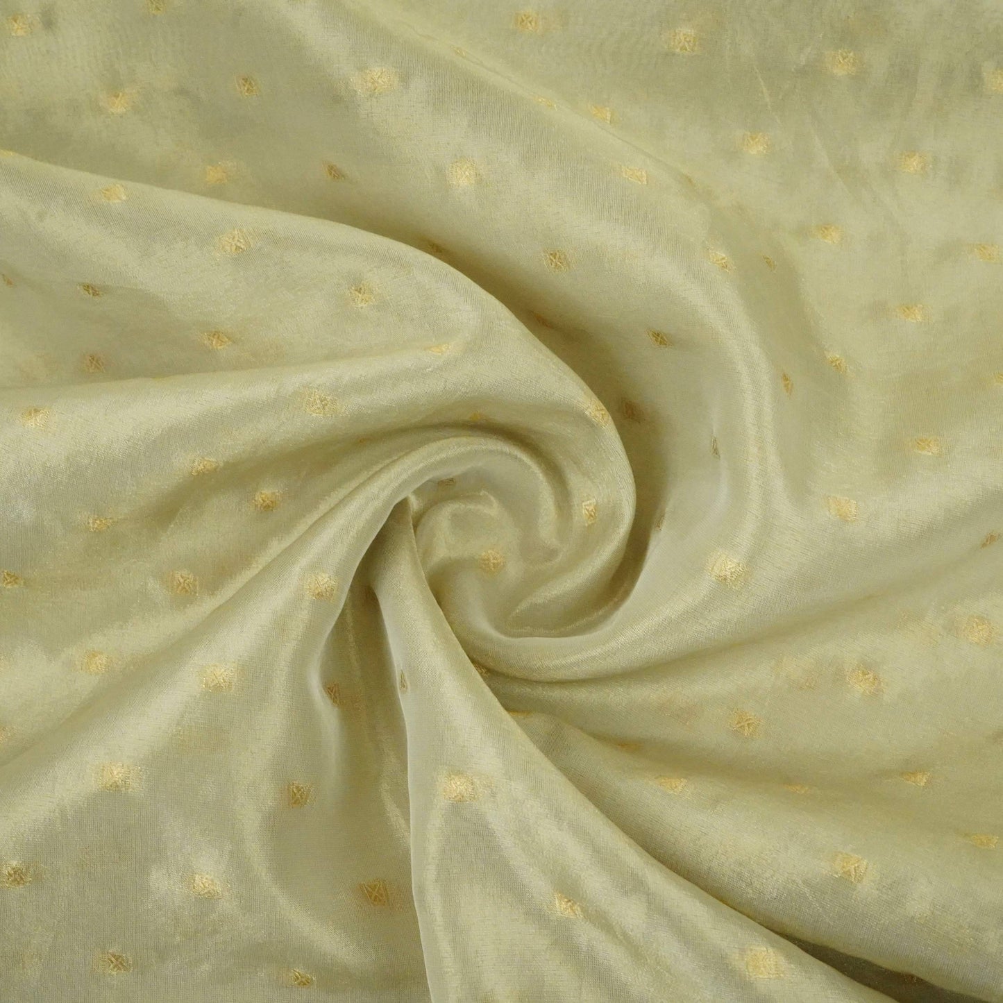 Golden Buti Kanjivaran Silk Fabric MTI-31223