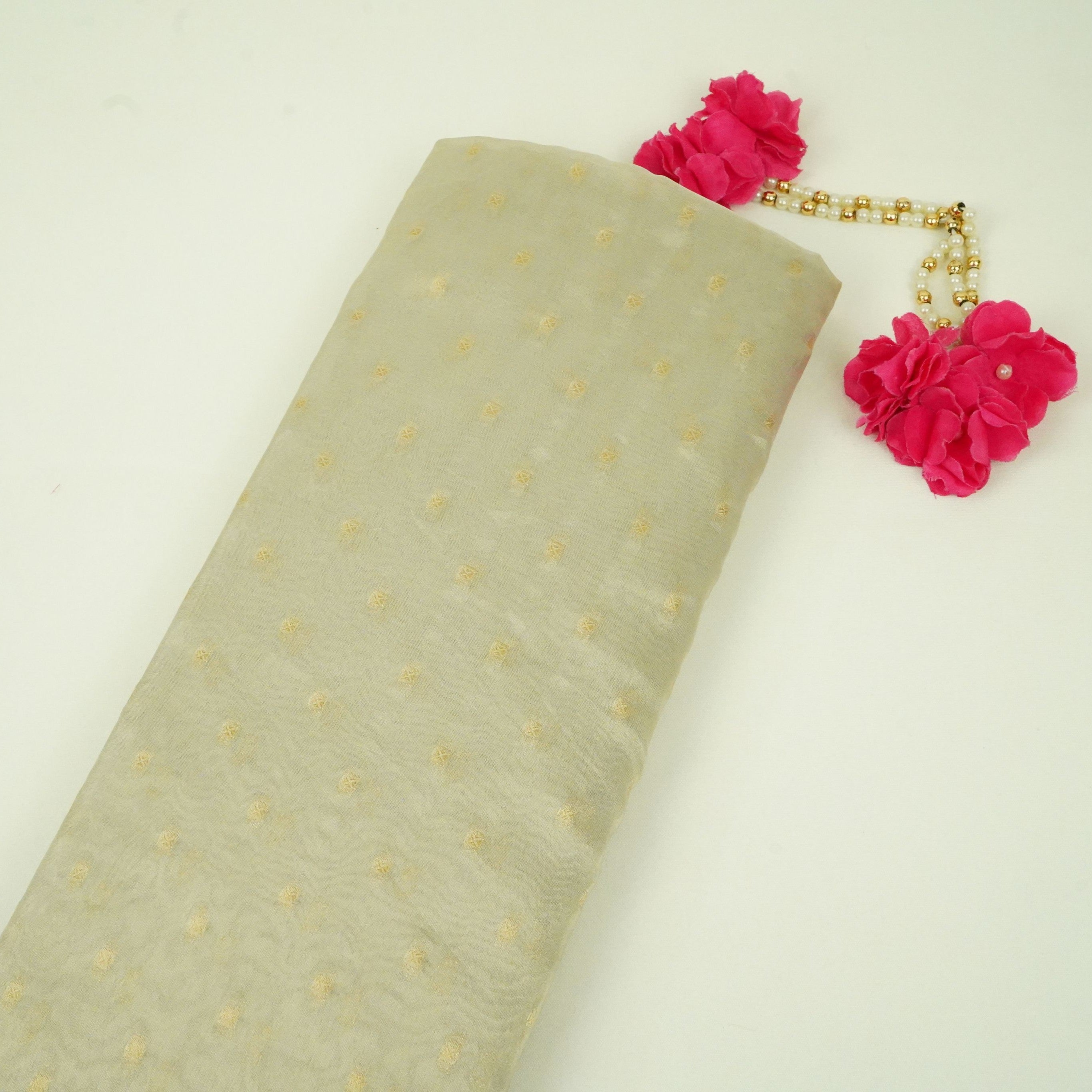 Golden Buti Kanjivaran Silk Fabric MTI-31223 - TradeUNO