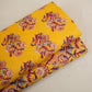 Mustard Yellow Floral Block Print Cotton Fabric PB-29721