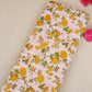 Pink with Yellow Floral Print Cotton Fabric PB-29735