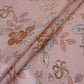 Beige floral print Silk Satin Fabric NVC-31569