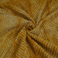Mustard Yellow Lehriya Buti Dupion Silk Fabric YHF-32838