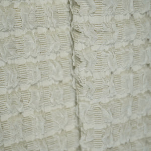 Light Grey Embrossed Imported Knitted Lycra Fabric