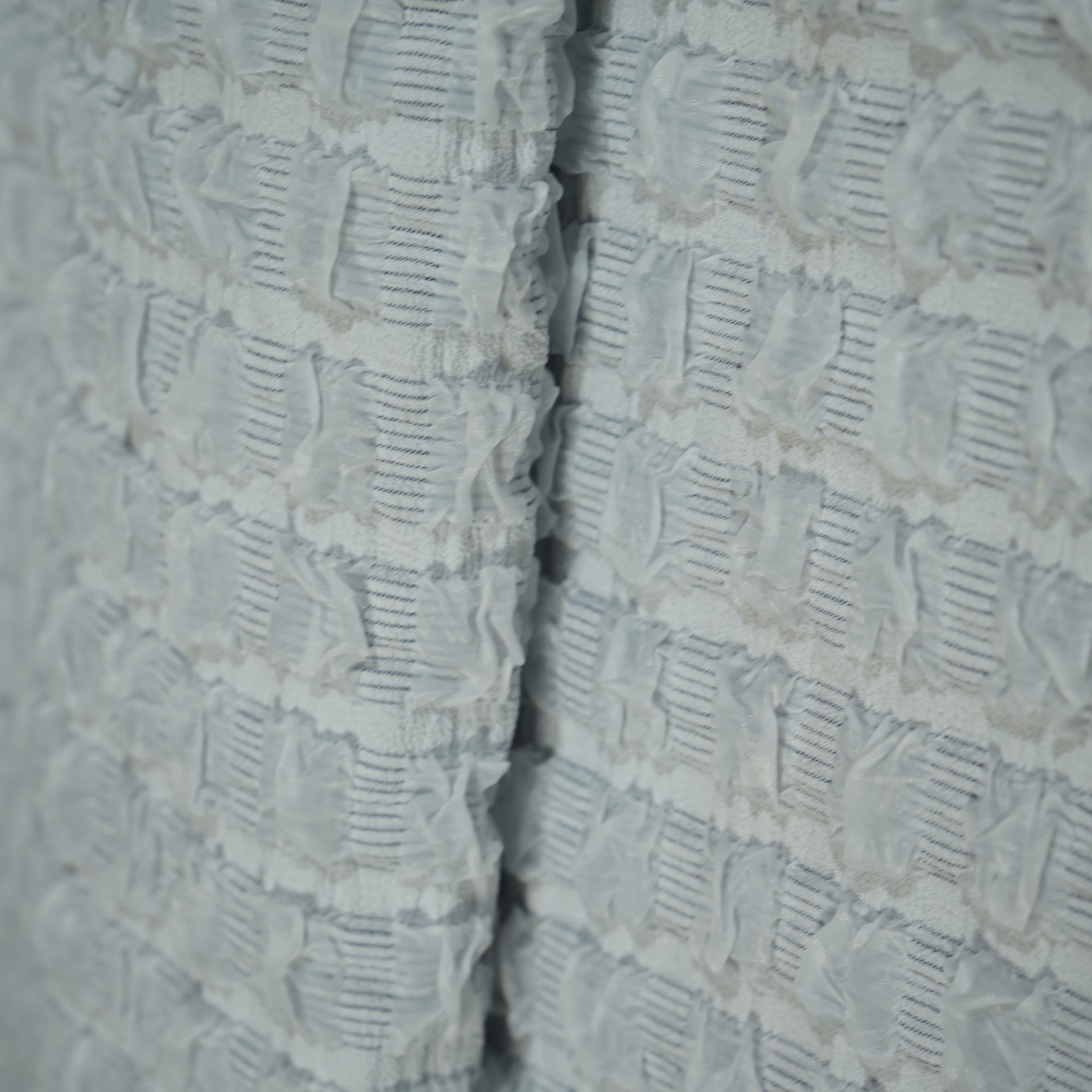 Light Purple Embossed Imported Knitted Lycra Fabric