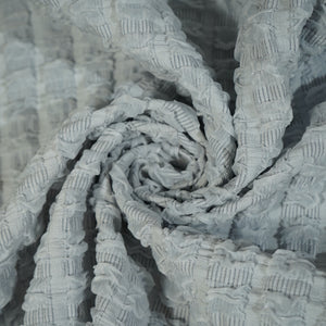 Light Purple Embossed Imported Knitted Lycra Fabric