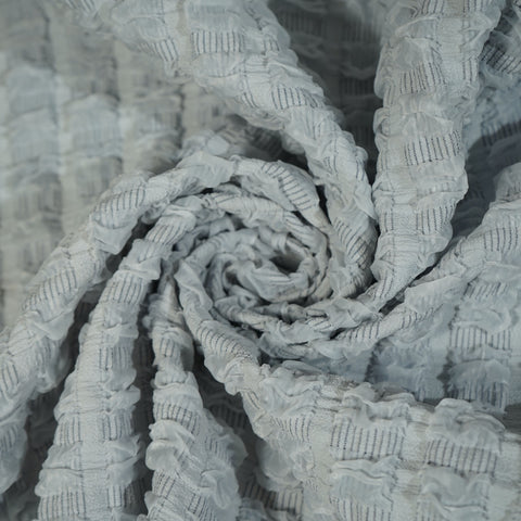 Light Purple Embossed Imported Knitted Lycra Fabric